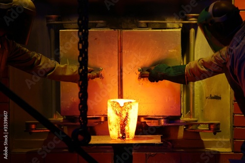 Photo: Gold Industry Workers Gold Industry Workers