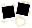 Vektor: 2 Polaroids & Heart Tape 2 Polaroids & Heart Tape