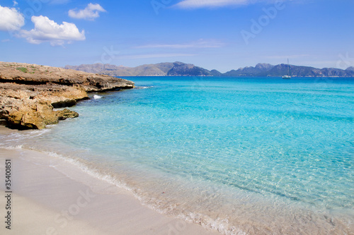 Photo: Alcudia beach in Cala San Pere from Balearic Mallorca Alcudia beach in Cala San Pere from Balearic Mallorca