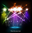 banner neon light stage background for your text