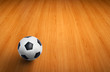 A ball on wooden floor