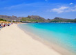 Pollensa sand beach in Mediterranean Mallorca island