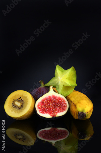 Foto: exotische Obstmischung exotische Obstmischung