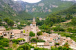 Valldemossa valley village view in Majorca Tramontana