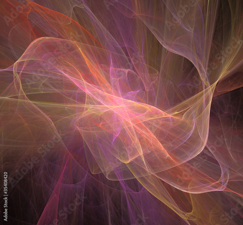 Illustration: Abstract fantastic veil fractal image Abstract fantastic veil fractal image