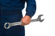 worker hand with wrench worker hand with wrench