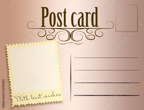 Illustration: vintage postcard vintage postcard