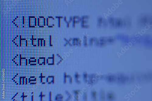 Photo: HTML-Code (Nahaufnahme) HTML-Code (Nahaufnahme)