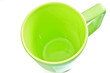 Isolated empty green cup