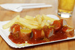 Currywurst, Pommes frites, Bier