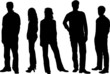 Menschliche Silhouetten