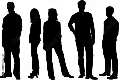 Vektor: Menschliche Silhouetten Menschliche Silhouetten