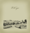 Old village illustration