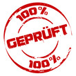 Stempel: 100 % Geprüft