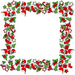 Blank Christmas frame with traditional Christmas symbols Blank Christmas frame with traditional Christmas symbols