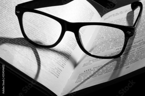 Photo: Book with glasses Book with glasses