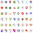 48 different colorful vector icons: (set 1) 48 different colorful vector icons: (set 1)
