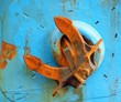 Large Rusty Anchor