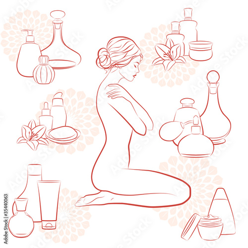 Vettoriale: Body care Body care