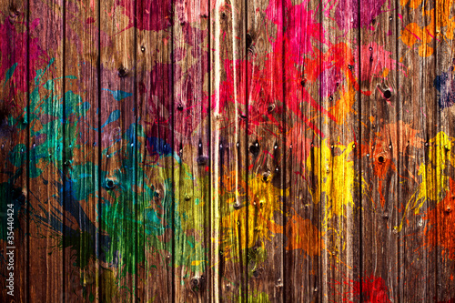 Photo: Colored Fence Colored Fence