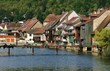 Ornans passerelle sur la Loue Ornans passerelle sur la Loue