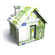 Illustration: Euro house isolated on a white background Euro house isolated on a white background