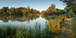 Camp near river small Danube