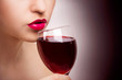Woman with wine