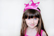 Beauty little princess with pink tiara