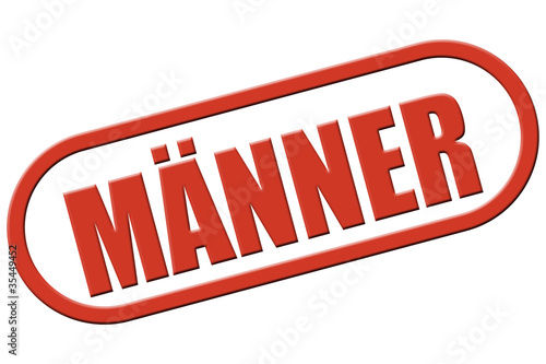 Illustration: Stempel rot rel MÄNNER Stempel rot rel MÄNNER