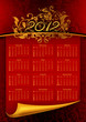 Vector: 2012 calendar 2012 calendar