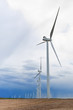 Photo: Wind turbines making electricity Wind turbines making electricity