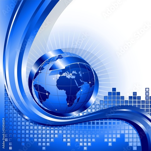 Vector: Globo Affari Internazionali-World Business Background-2-Vector Globo Affari Internazionali-World Business Background-2-Vector