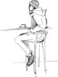 guy on the stool