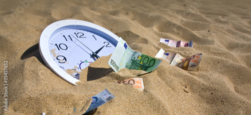 Photo: Lost Time and Money Concept Lost Time and Money Concept