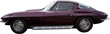 Classic car, clipping path included