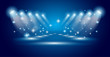 Magic Spotlights with Blue rays