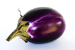 Aubergine on white background - clipping path