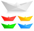 Vector: Paper ships. Paper ships.