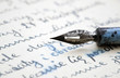 Old pen and letter