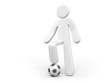 Person and the ball