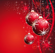 Various Christmas Balls Background with Snowflakes and stars Various Christmas Balls Background with Snowflakes and stars
