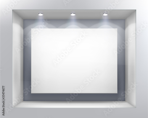 Vector: Shop window. Vector illustration. Shop window. Vector illustration.