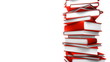 Video: Red Books Stack on White (Loop) Red Books Stack on White (Loop)