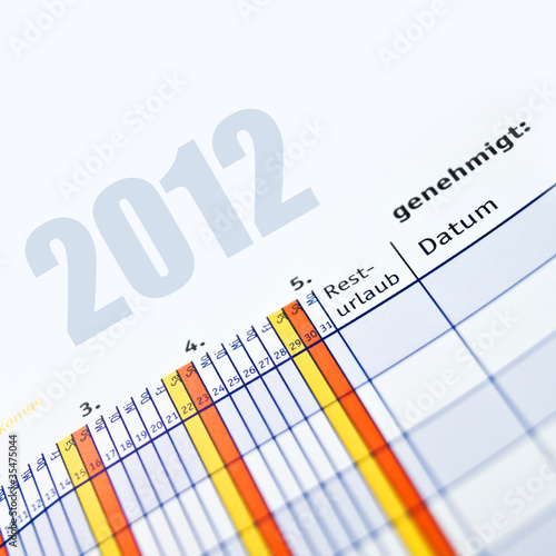 Foto: Urlaubsplan Urlaubsplan