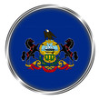 Button badge of pennsylvania