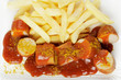 Currywurst mit Pommes frites