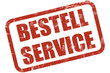 Grunge Stempel rot BESTELL SERVICE