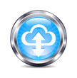Vektor: Upload download cloud connection Internet button Icon Upload download cloud connection Internet button Icon