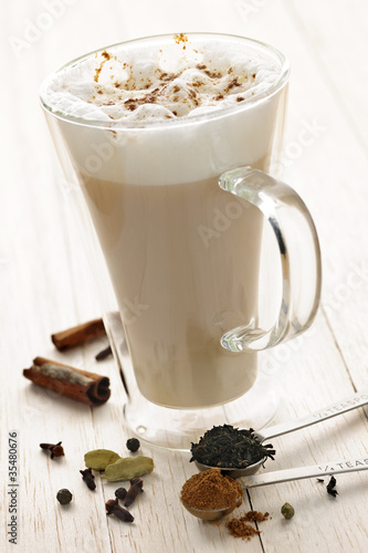 Photo: Chai Latte drink Chai Latte drink